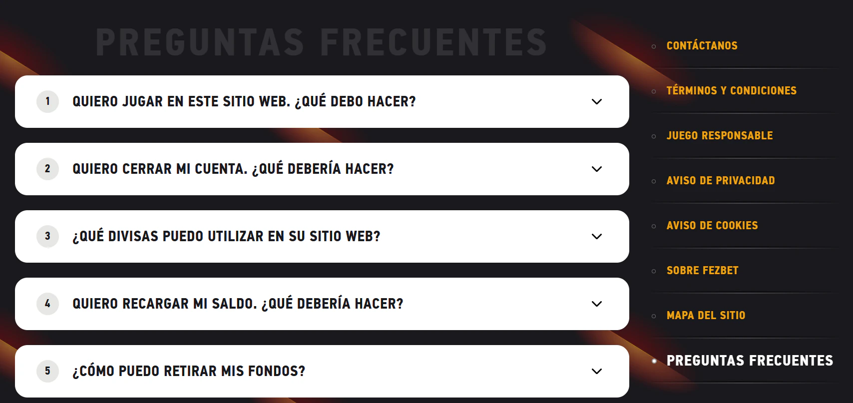 Fezbet Casino atención al cliente y soporte